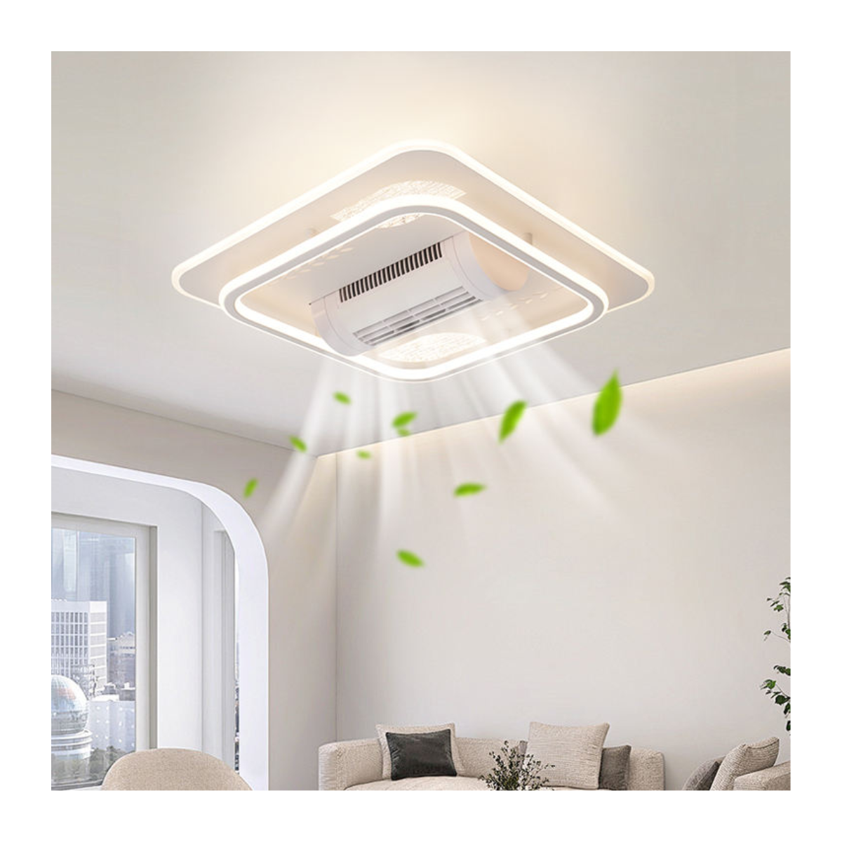 Aero Frame Square Fan Light
